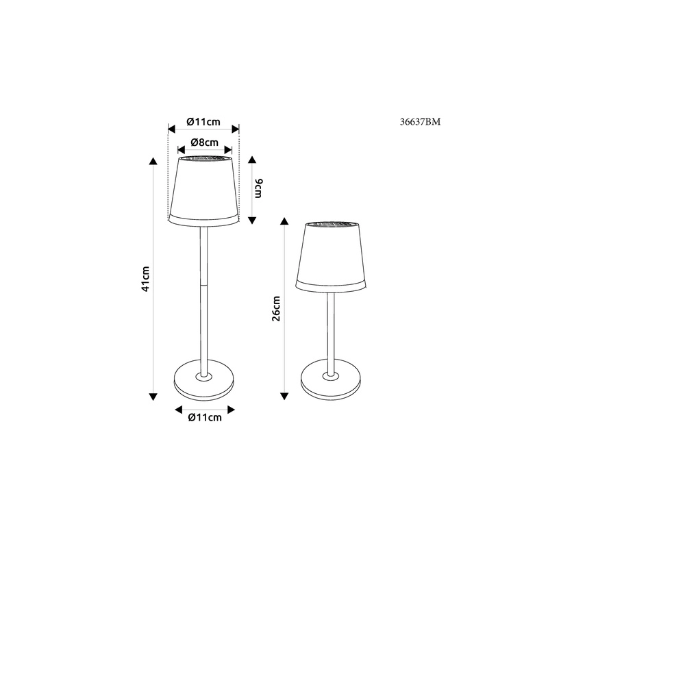 Lampe de table solaire Vannieso Vert Globo 9007371475360