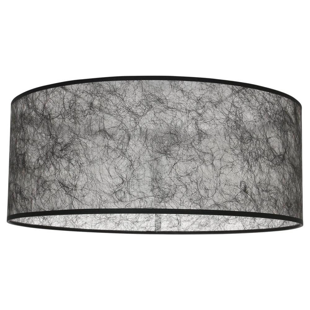 Lampadaire Zig-Zag noir avec abat-jour transparent noir Ø 40cm Steinhauer 8712746179231