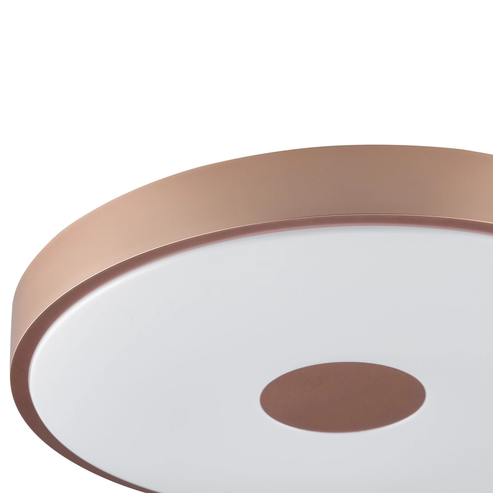 Éclairage de plafond Tavis or rose Ø 44,5 cm Brilliant 4004353477584