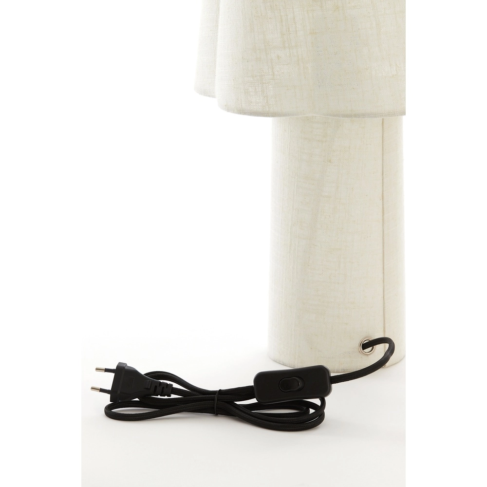 Lampe de table Musaby Forme organique - Lin naturel Light & Living 8717807784249