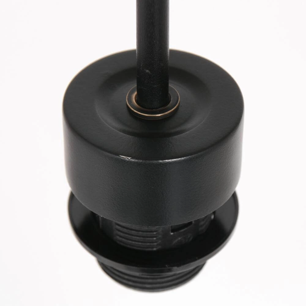 Suspension Sparkled Light noir avec abat-jour paille Ø 50cm Steinhauer 8712746172539