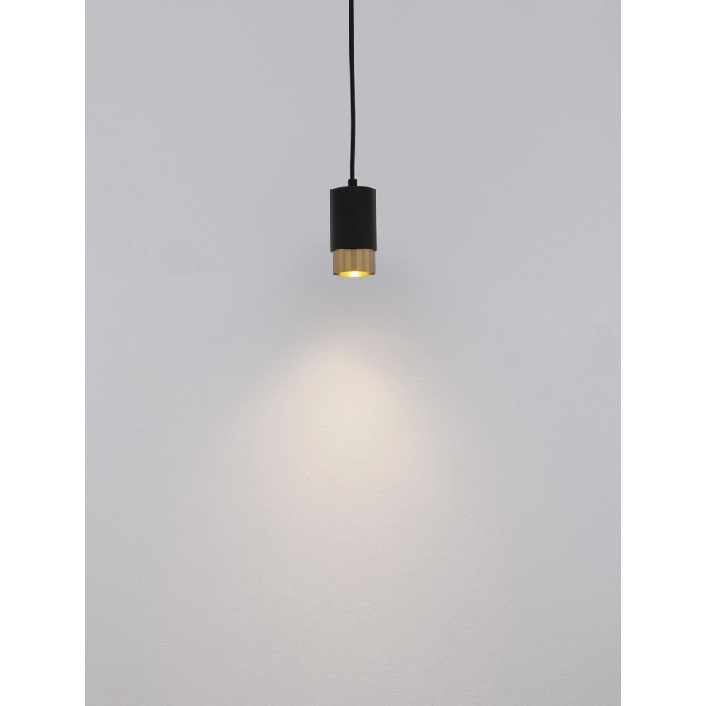 Suspension Pongo S simple 10.8cm noir avec or Lyora 5212017430311