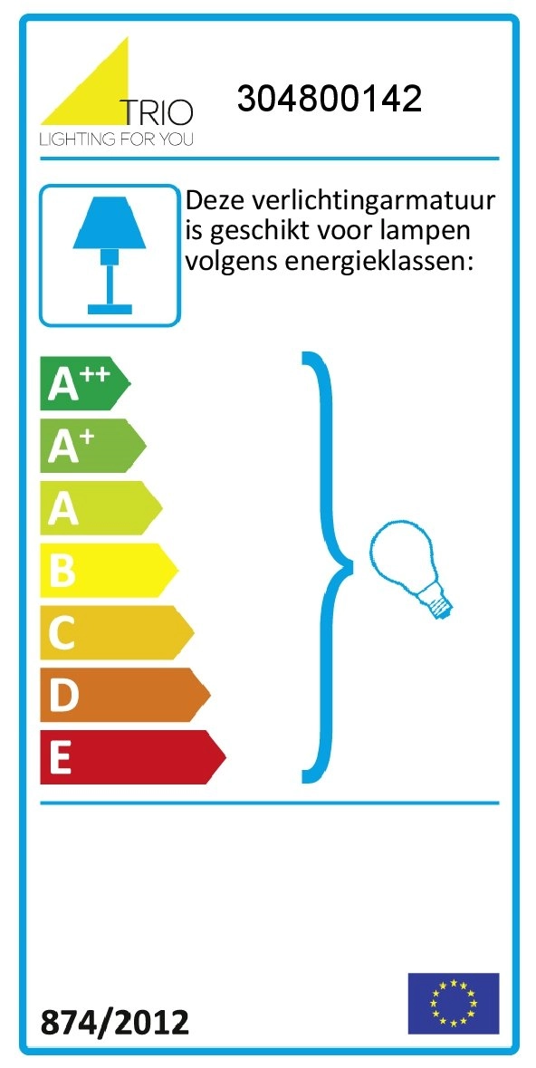 Lampe à suspension Calais Trio 4017807277944