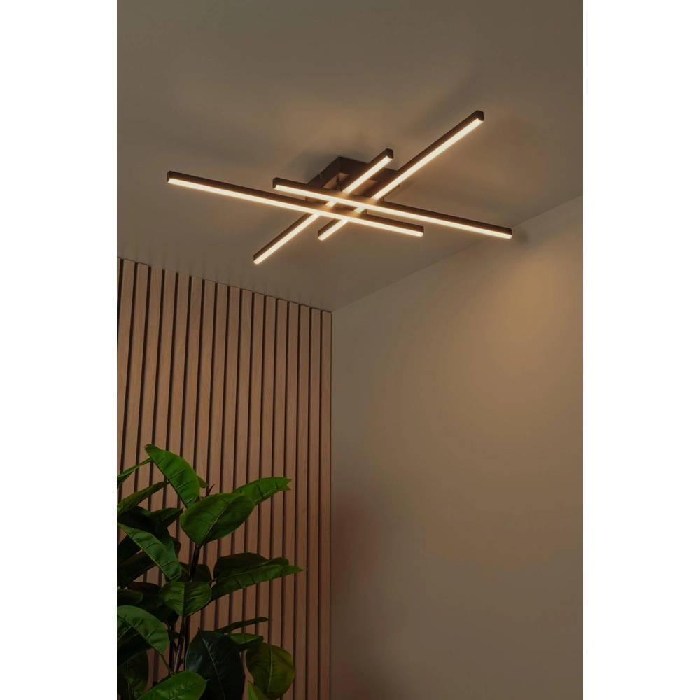 Lampe de plafond moderne Novak noir dimmable Lucide 5411212782946
