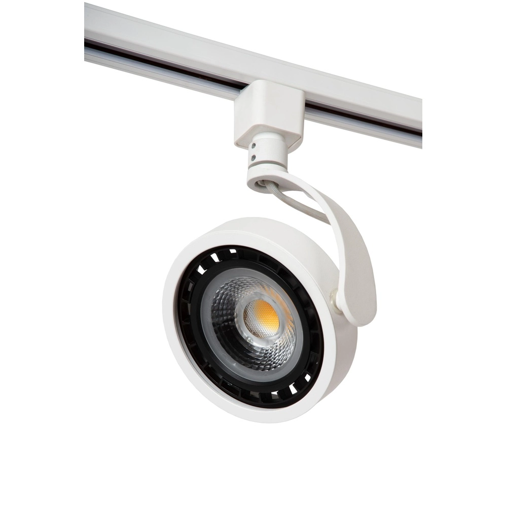 Spot ferroviaire Track Dorian GU10 ES111 blanc monophasé