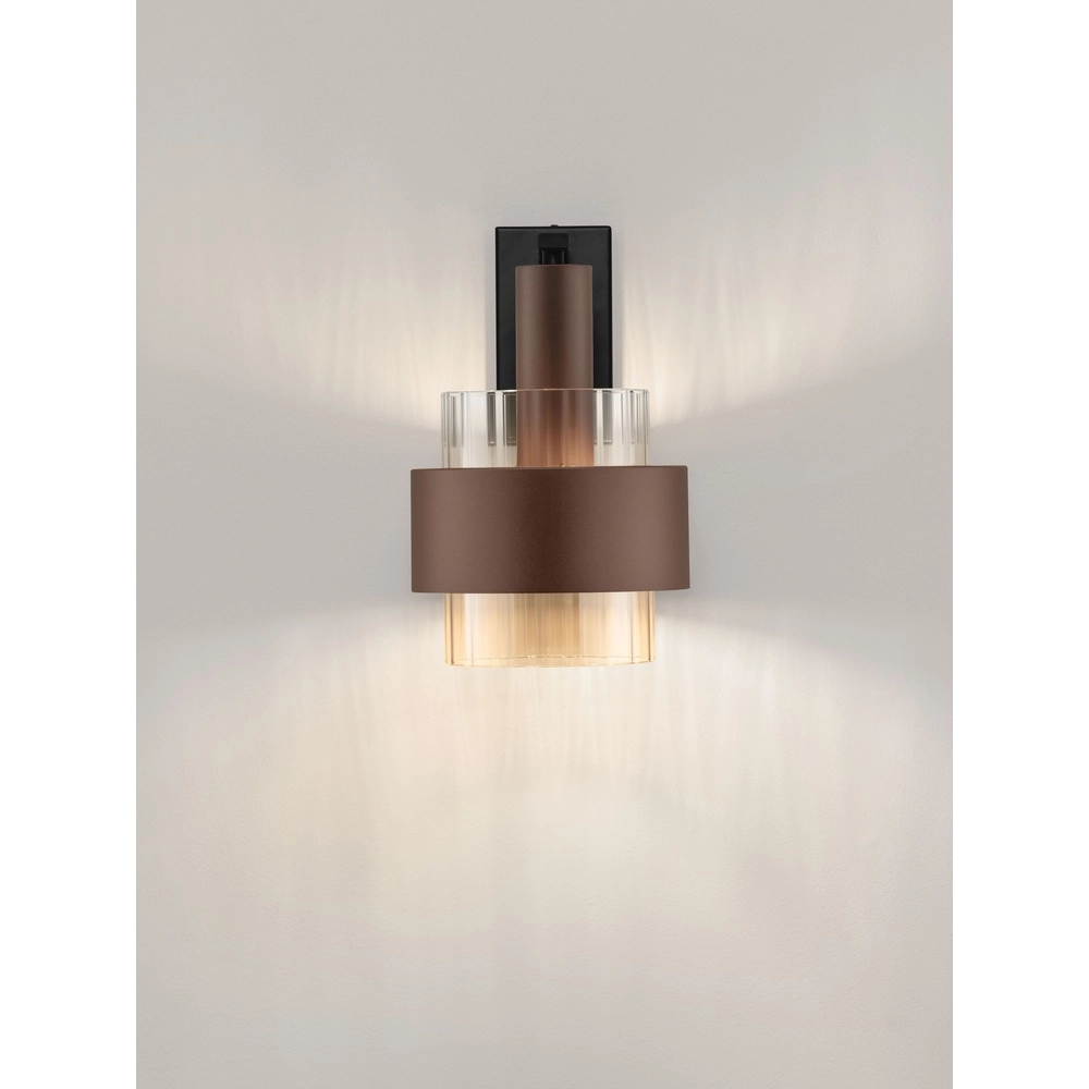 Lampe murale moderne Serena Café brun Lyora 5212063501201