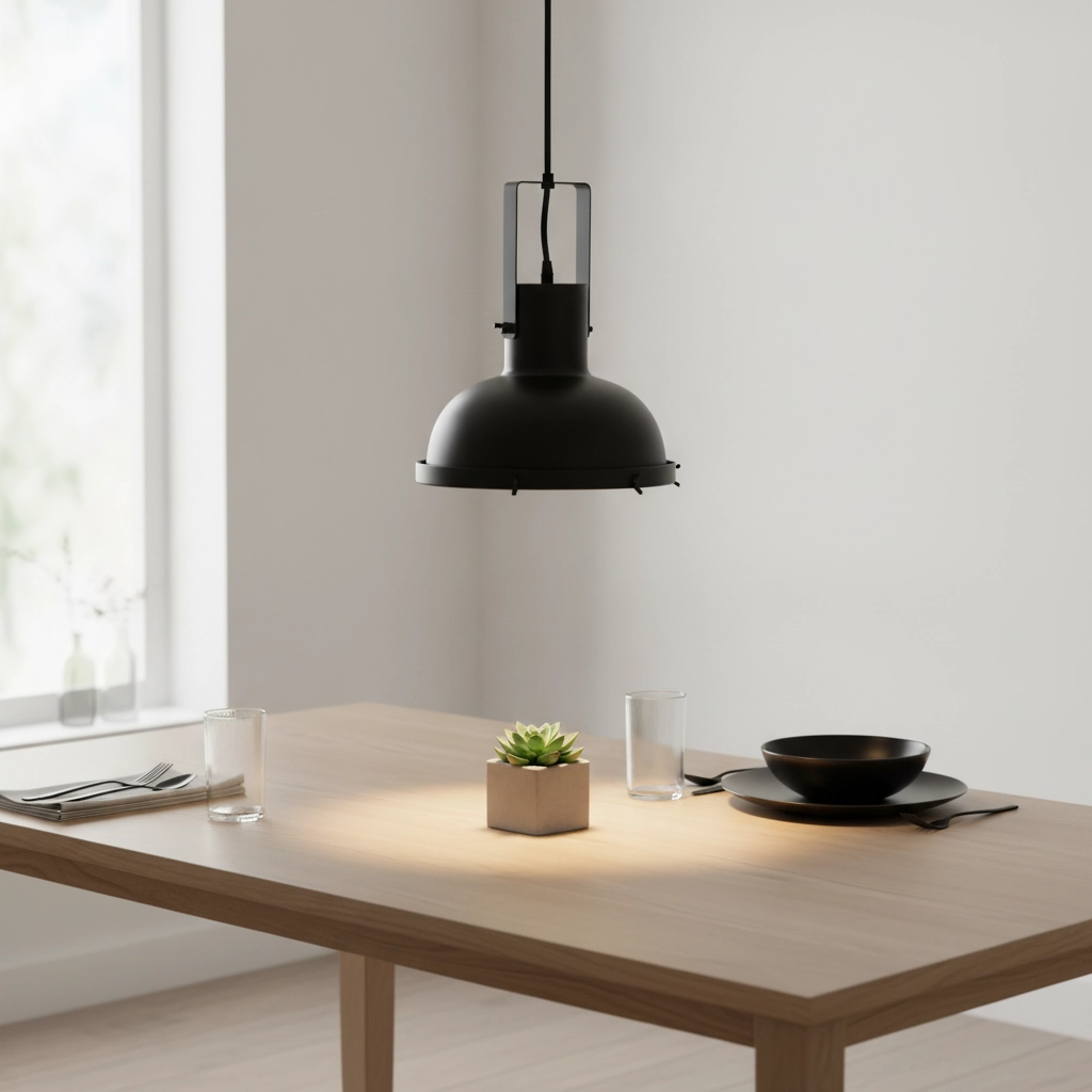 Suspension Ruvi 1 lumière noire