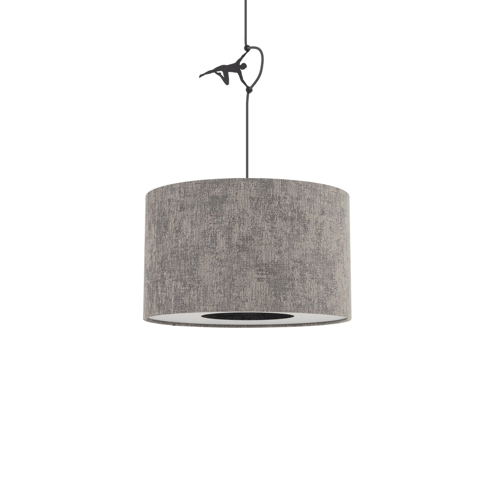 Lampe suspendue Lago gris Ø 40 cm Lyora 5903139116732