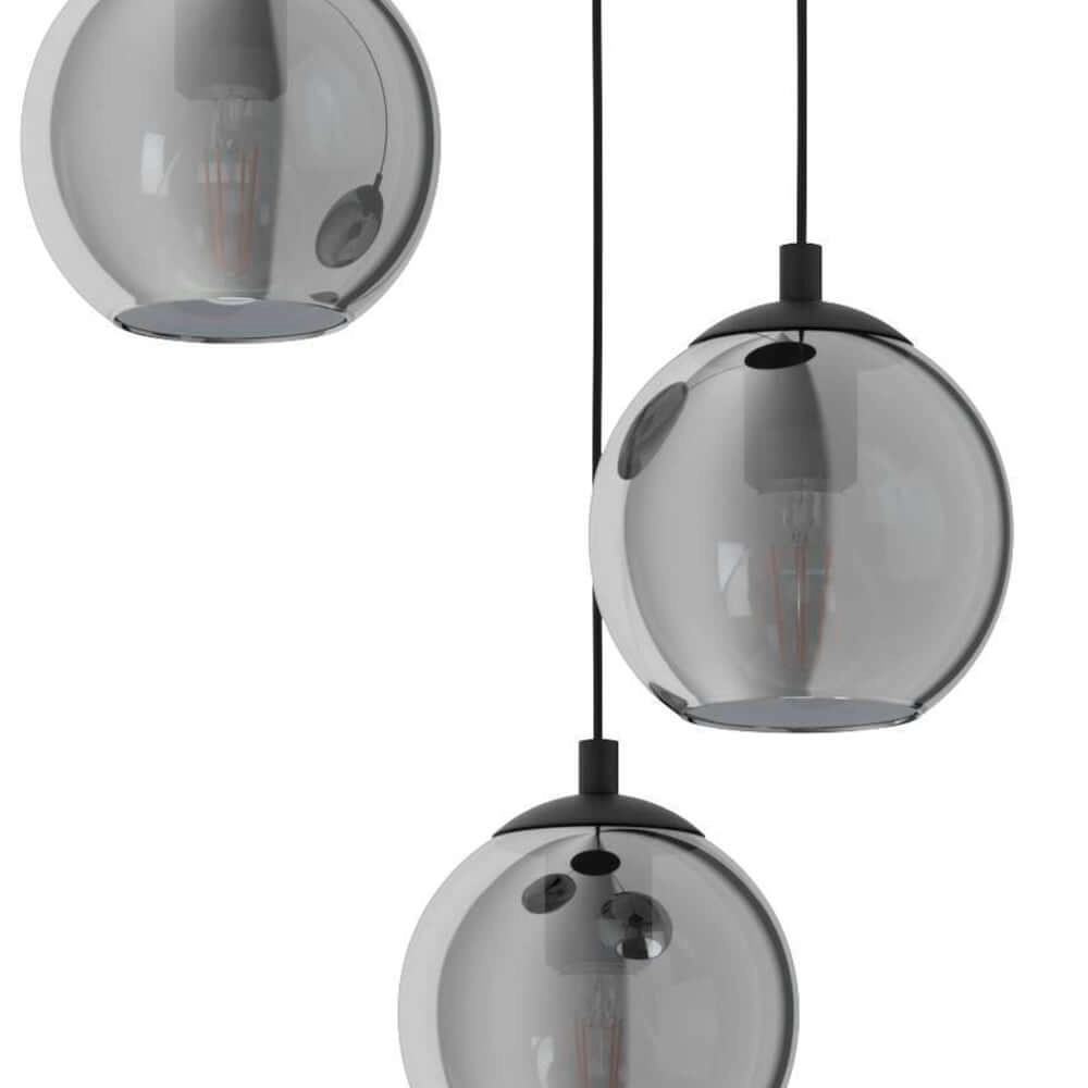 Lampe suspendue loft en verre Ariscani Ø 42,5 cm Eglo 9002759986537
