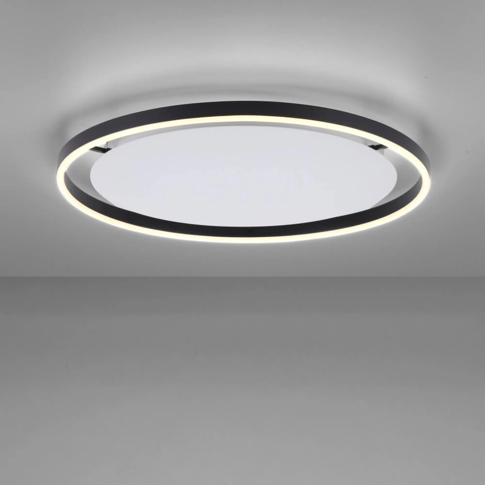 Plafonnier Ritus noir Ø 58,5cm Just Light 4043689983932