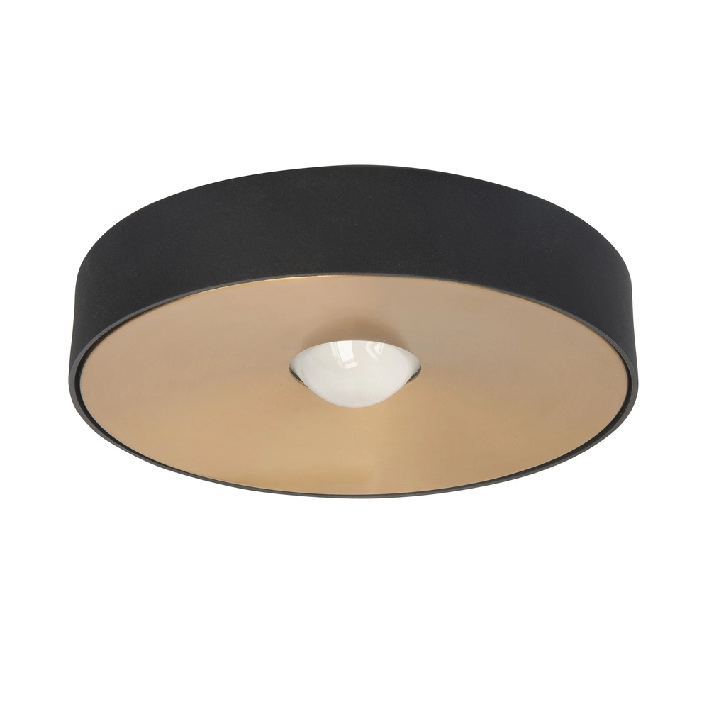 Plafonnier Bright noir avec laiton Ø 20cm Plafonnier Bright noir avec laiton Ø 20cm