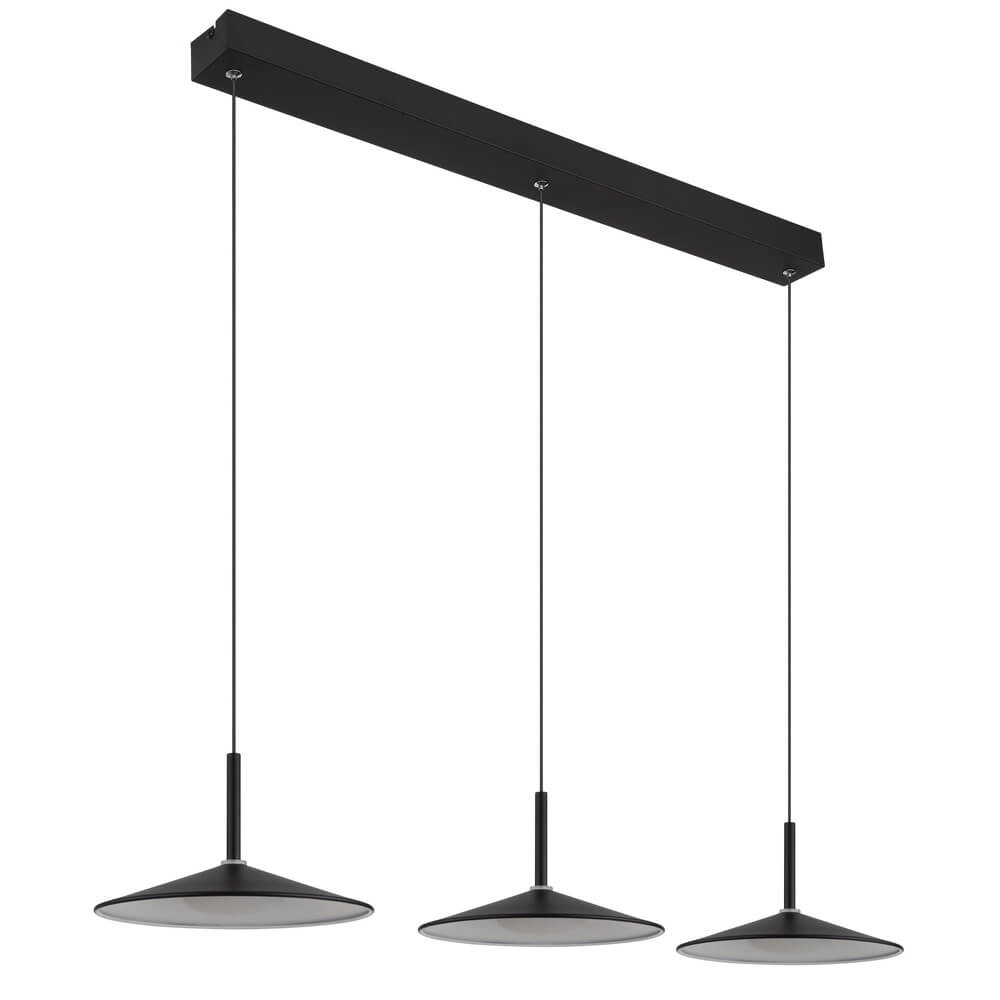 Suspension noire Lampone Conception à 3 lumières Globo 9007371450374