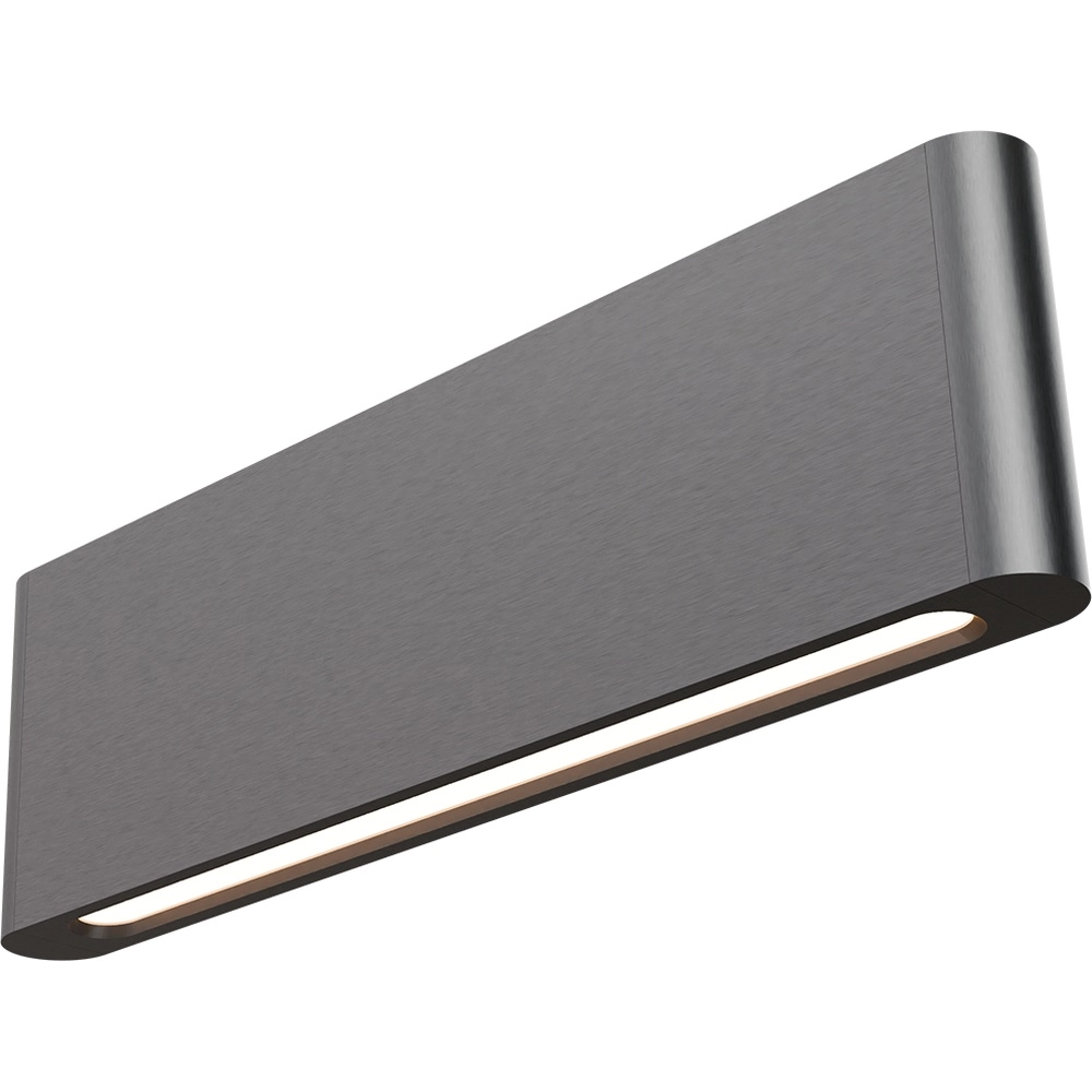 Spot mural moderne Atina 34cm nickel