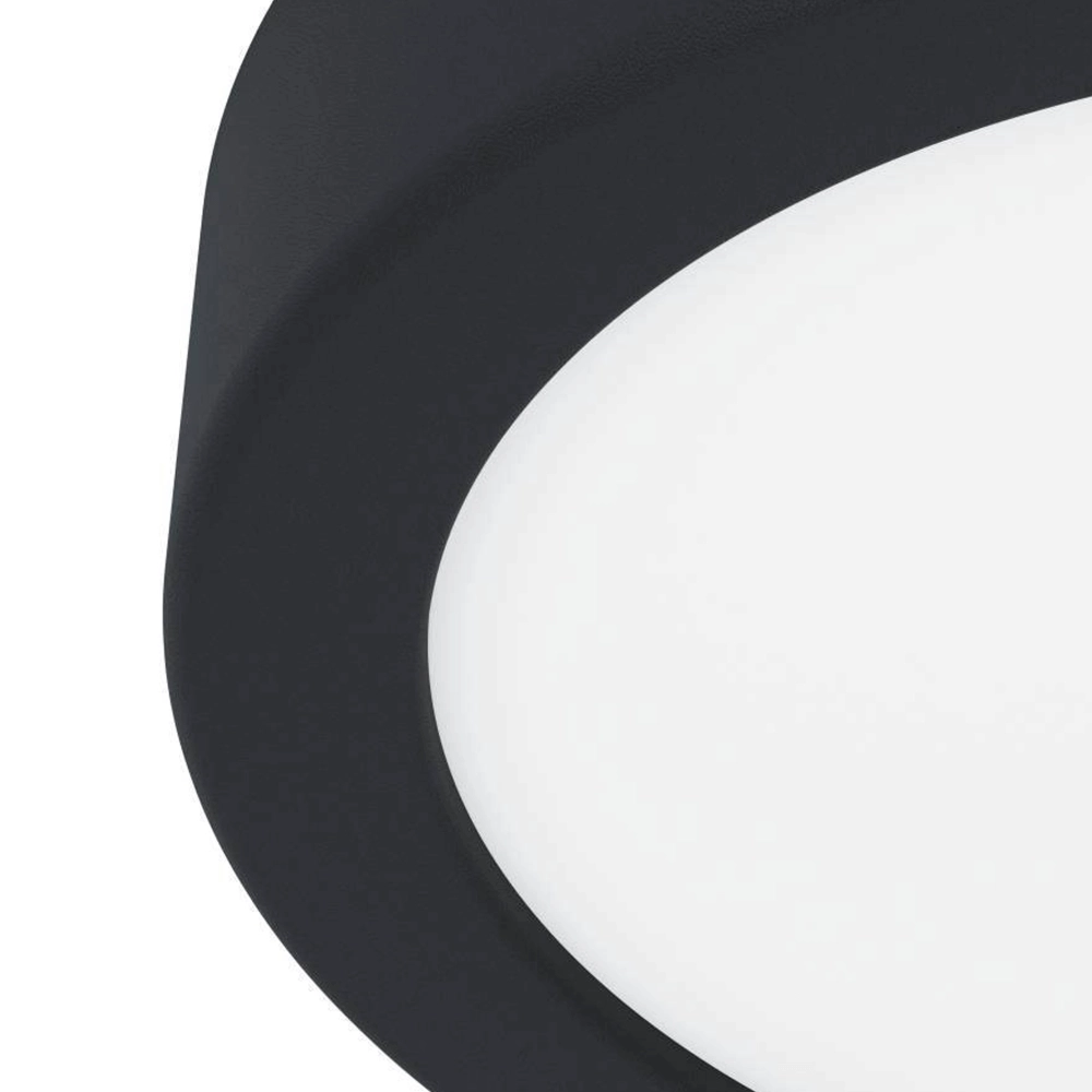 Lampe de salle de bain Fueva 5 IP44 - Noir - Ø 16cm Eglo 9008606245215