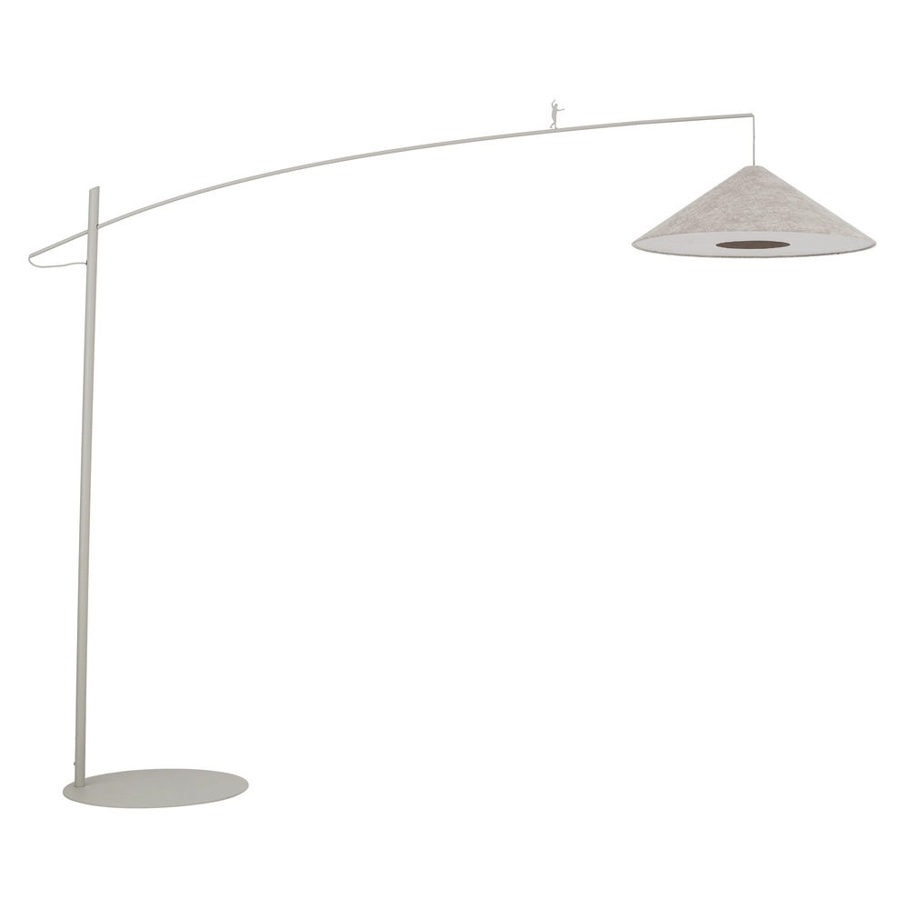 Lampe de pied Poise brun sable Ø 72cm