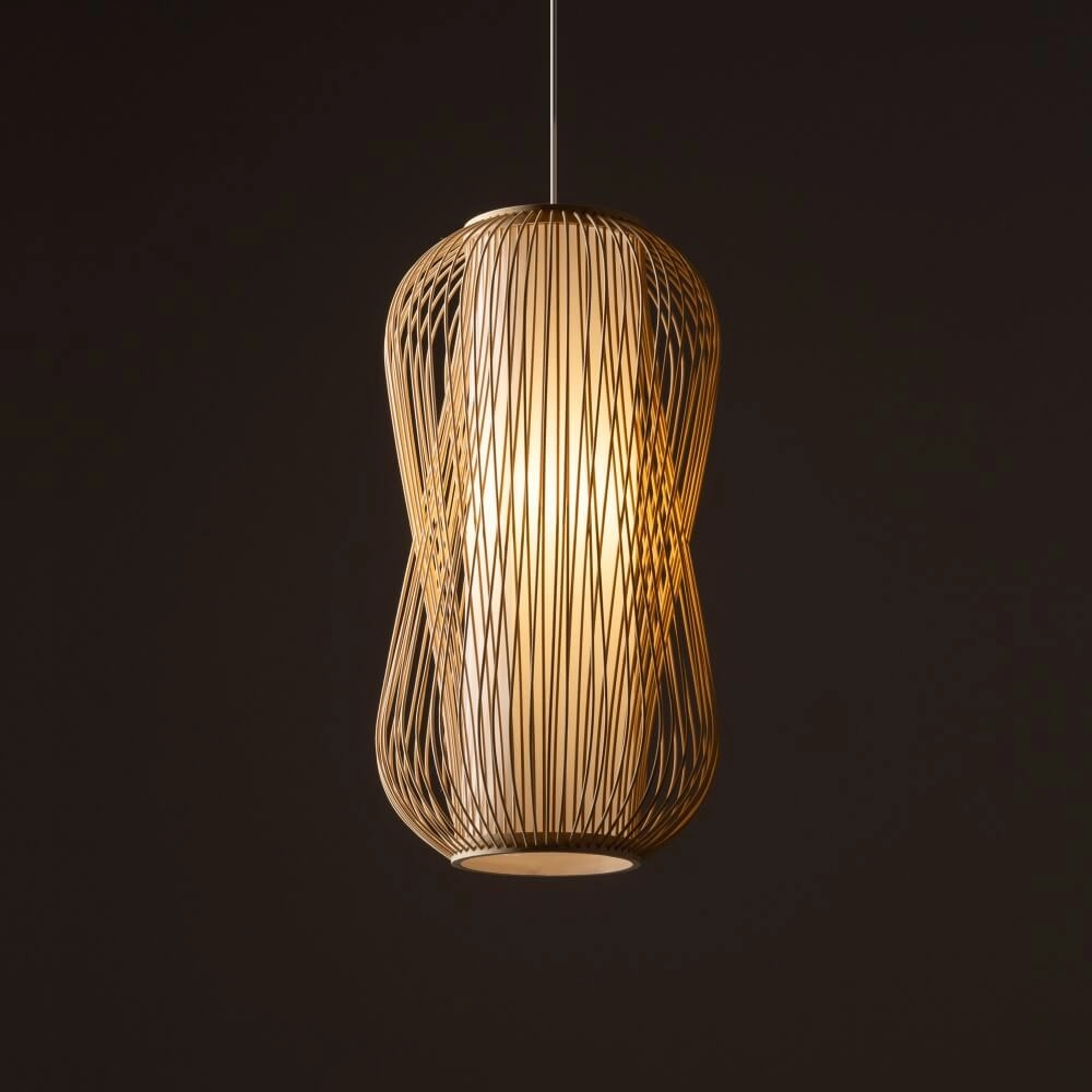 Suspension en rotin Puket L Ø 30cm Lyora 5903139111621