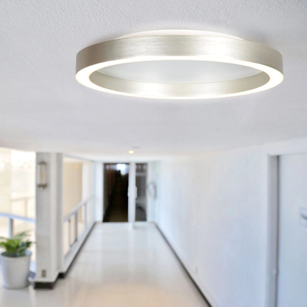 Lampe de plafond à design Ringlux Métal brossé Ø 40 cm Steinhauer 8712746180930