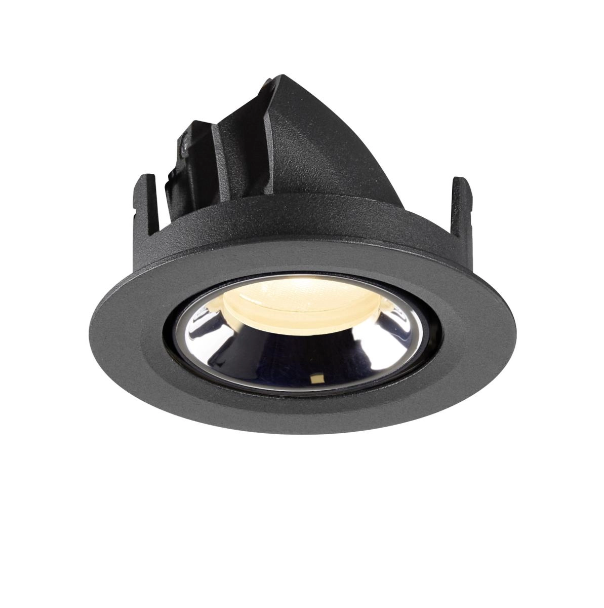 Spot encastré Numinos Gimble XS noir/chrome 3000K - 20 deg SLV 4024163307086