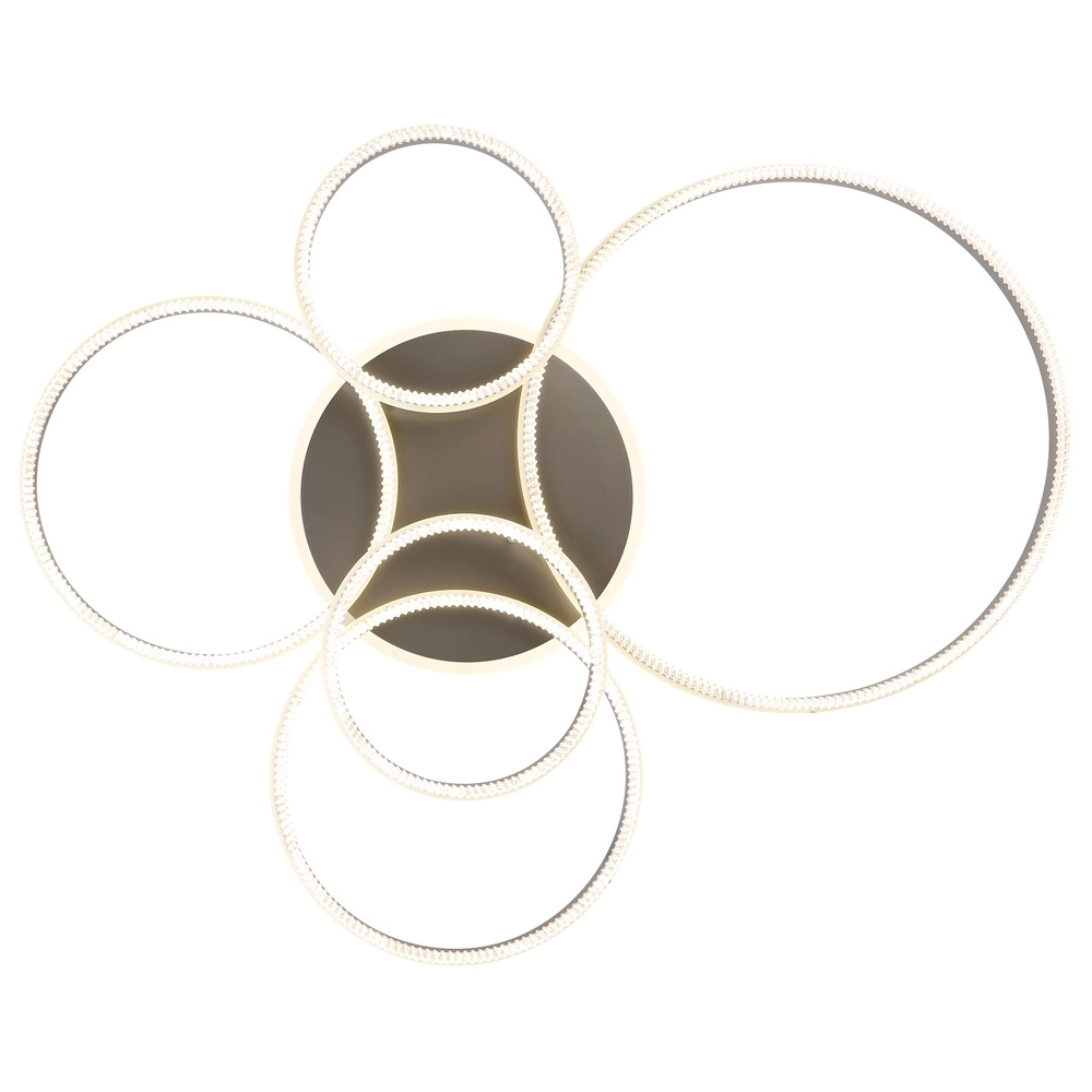 Lampe de plafond Francine Anneaux en métal à feu 5 Globo 9007371580644