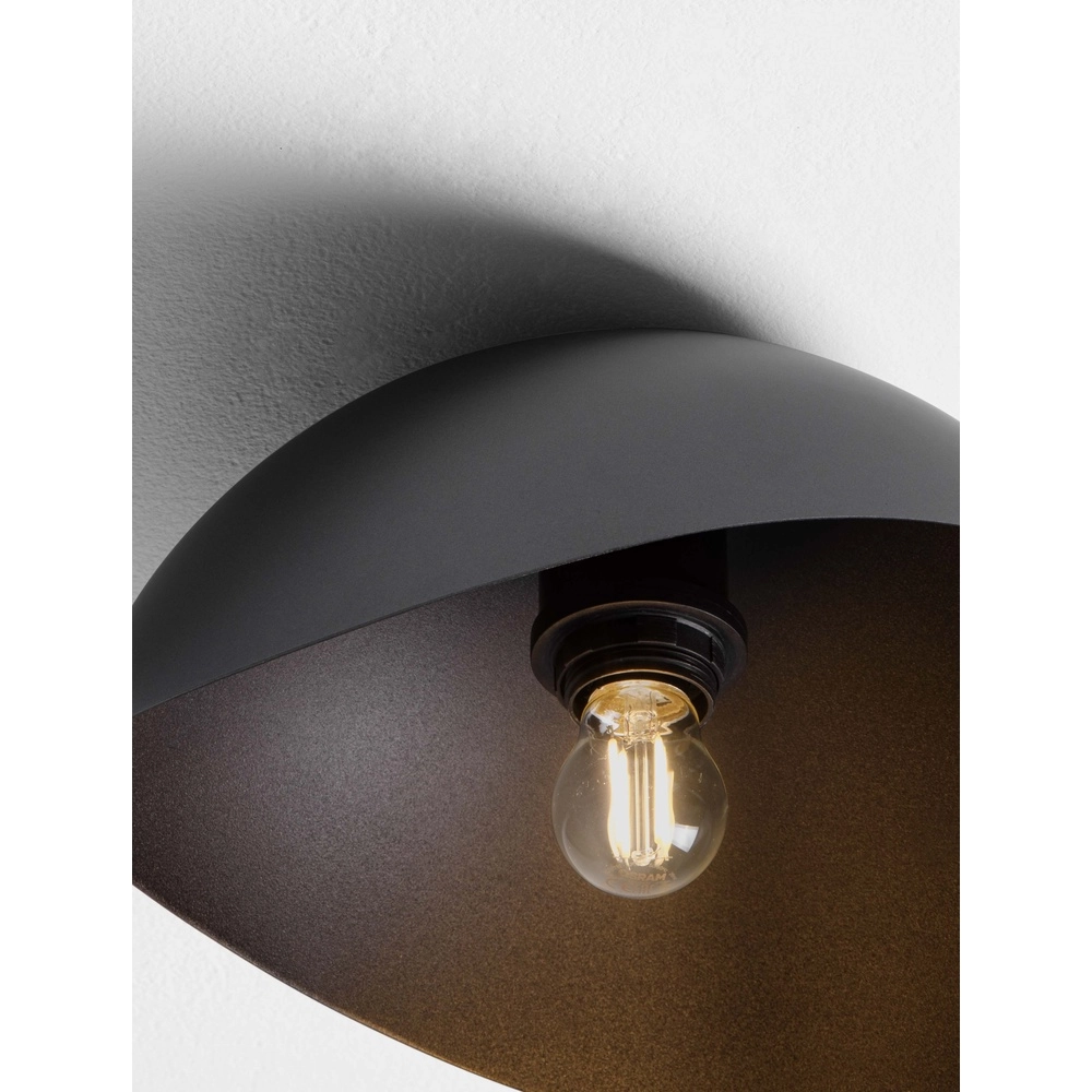Plafonnier Opsi noir Ø 30cm Lyora 5212017458070