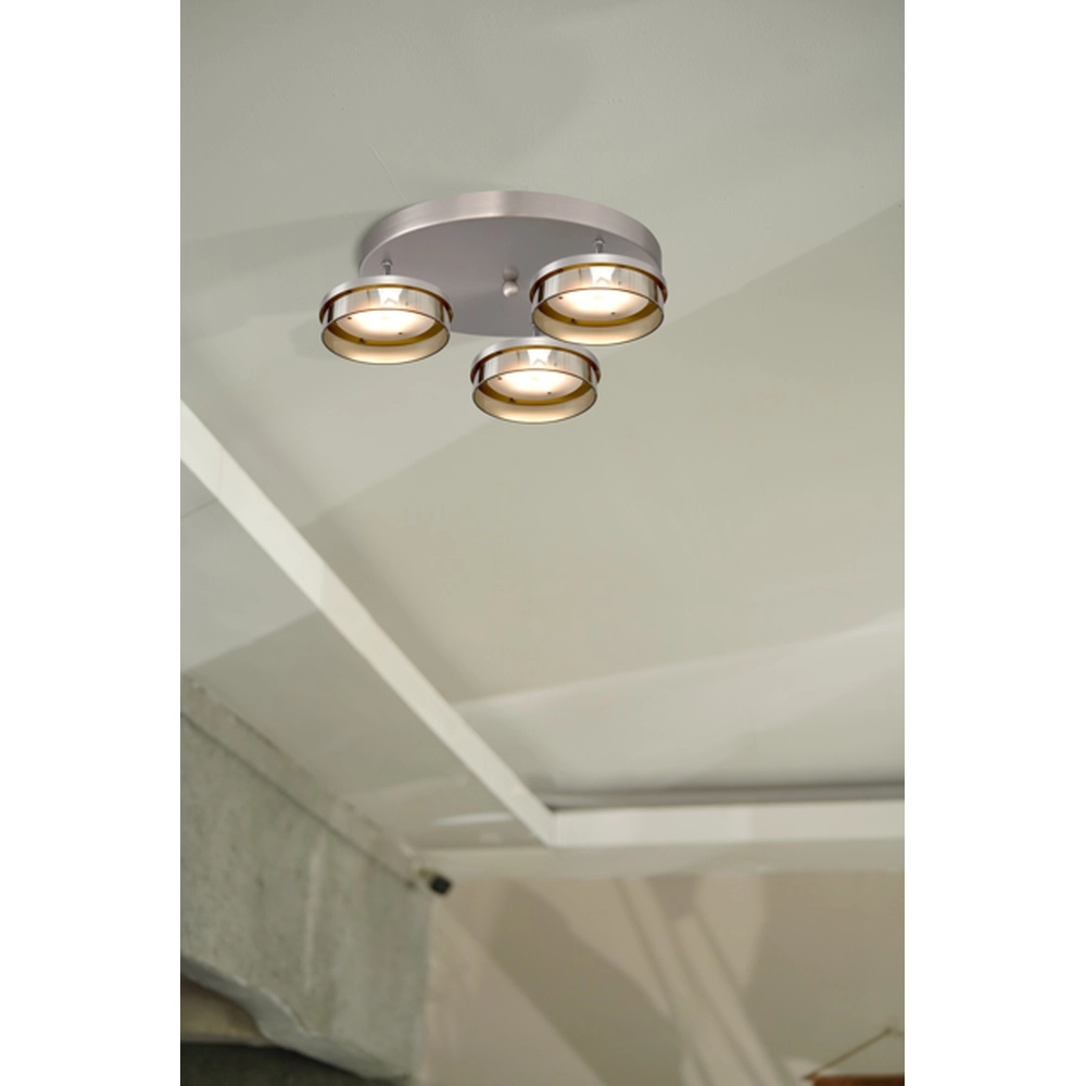 Plafonnier Imperia Nickel 3-léger Masterlight 8718121359632