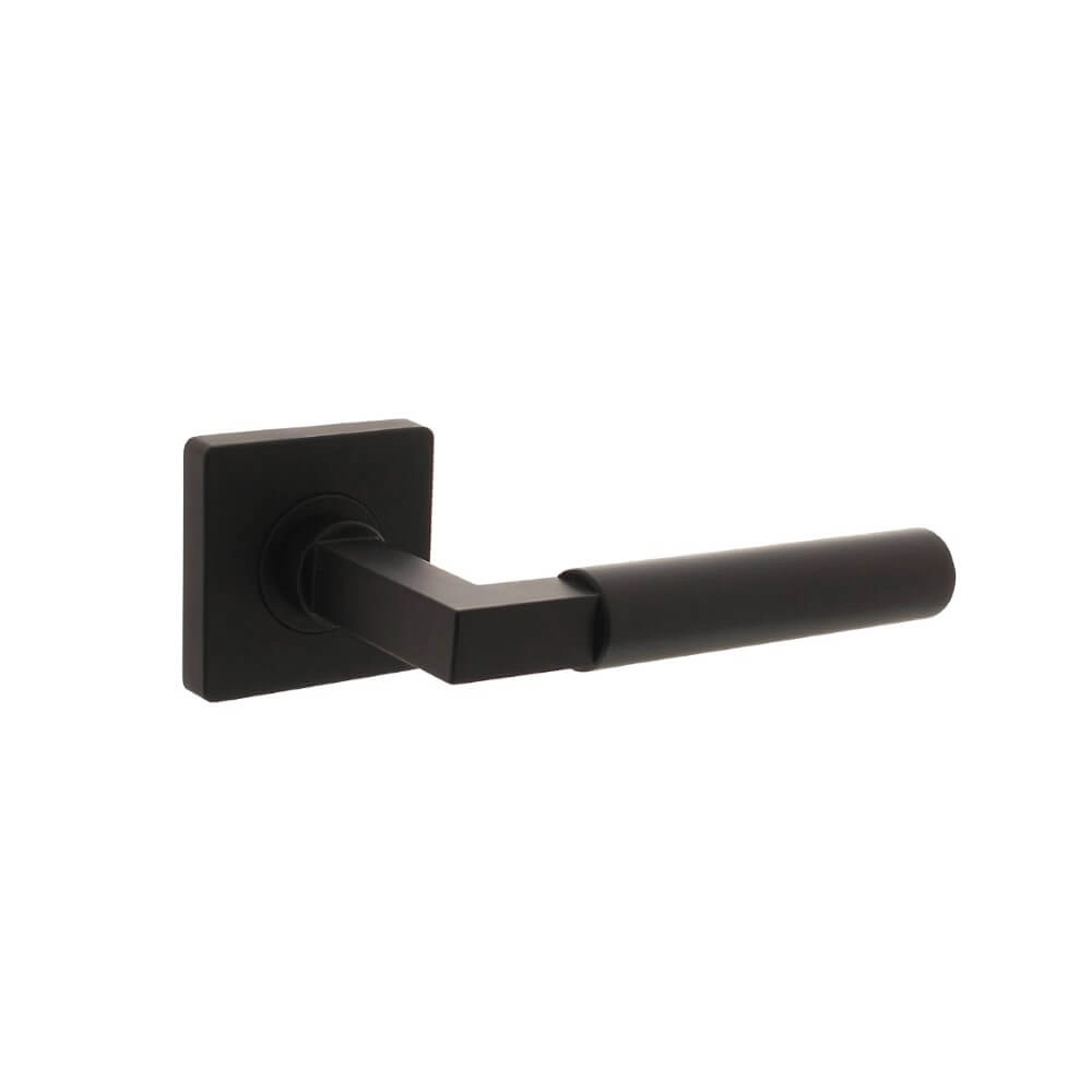 Poignée Bau-Stil Rosace carrée noire Intersteel 8714186556405
