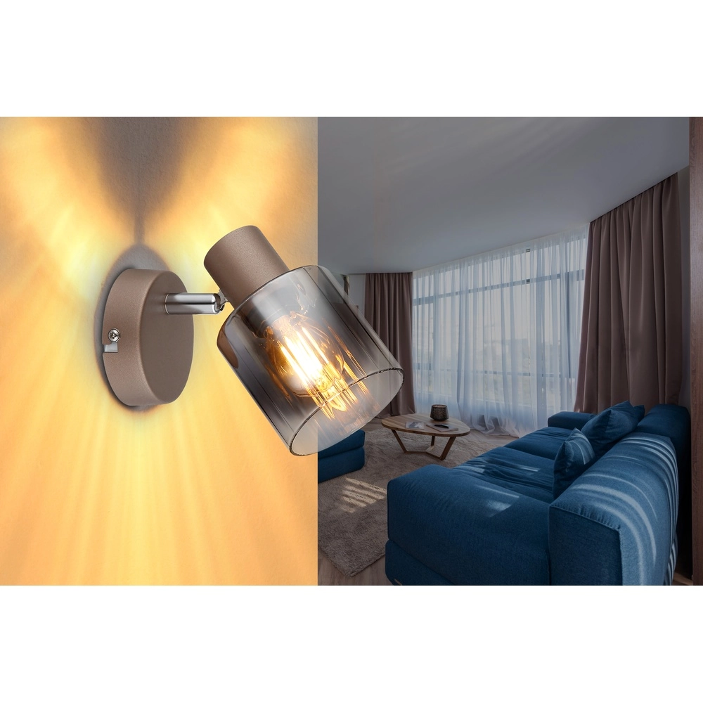 Lampe murale Walton Café brun Globo 9007371589173