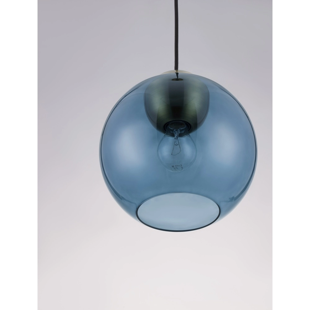 Suspension design Midori verre bleu Lyora 5212017434258