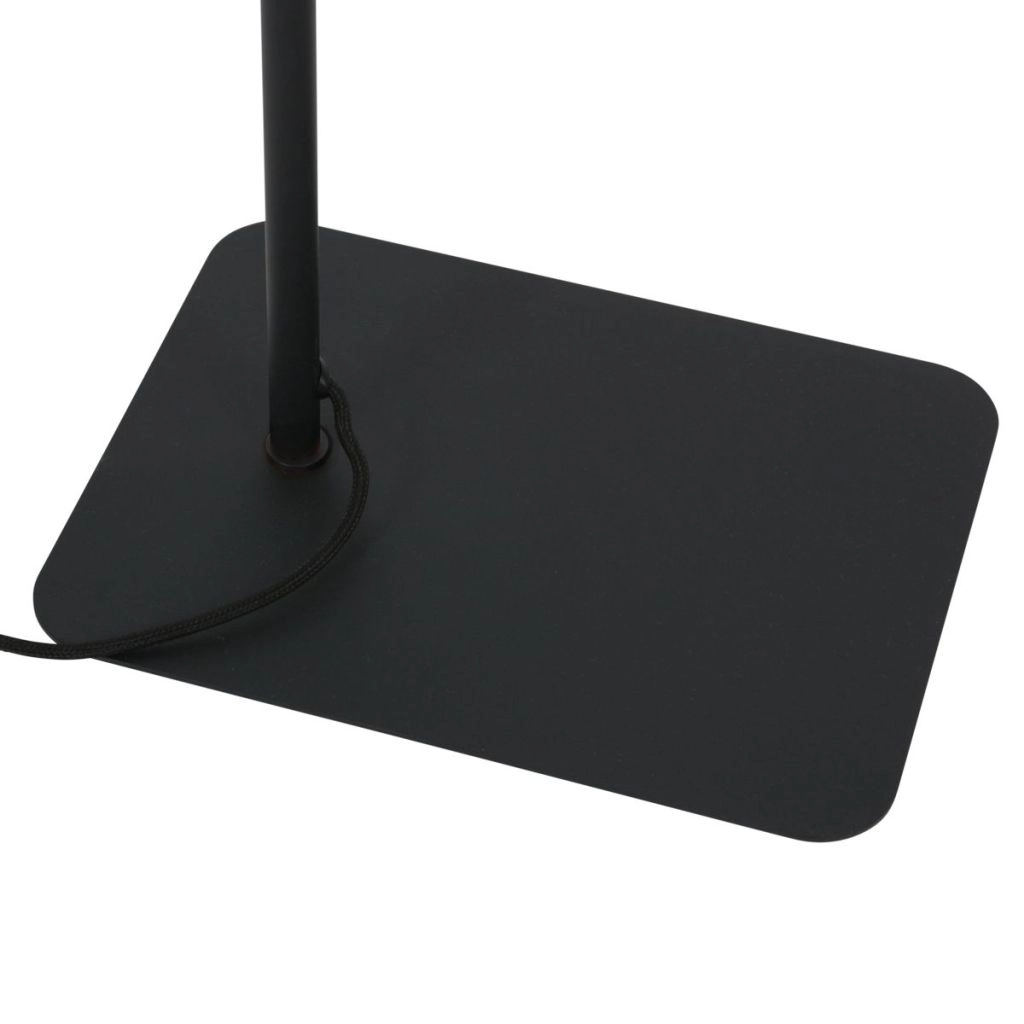 Lampe de pied Lumo noir avec du nickel Steinhauer 8712746184648