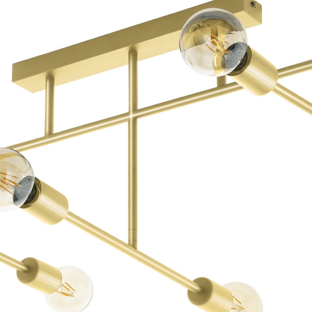 Plafonnier doré Belsiana 1 8 lumières Eglo 9002759988821