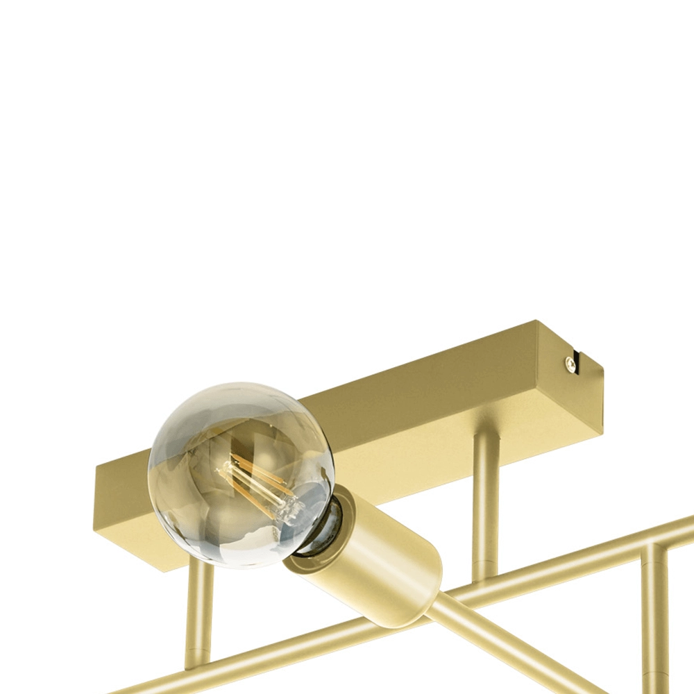 Plafonnier doré Belsiana 1 6 lumières Eglo 9002759988814