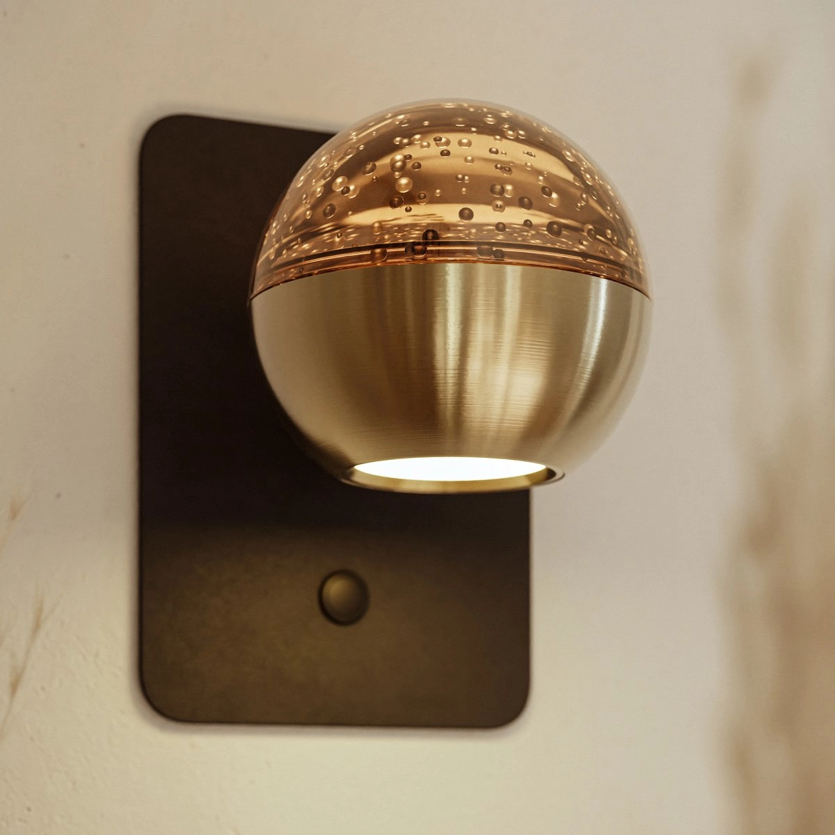 Lampe murale LED Belluno laiton avec verre - dimmable Steinhauer 8712746183931