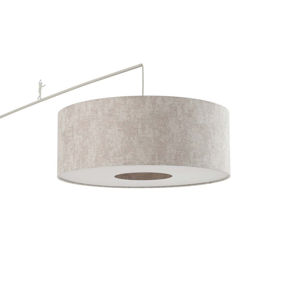 Lampe de pied Poise brun sable Ø 65cm Lyora 5903139116855