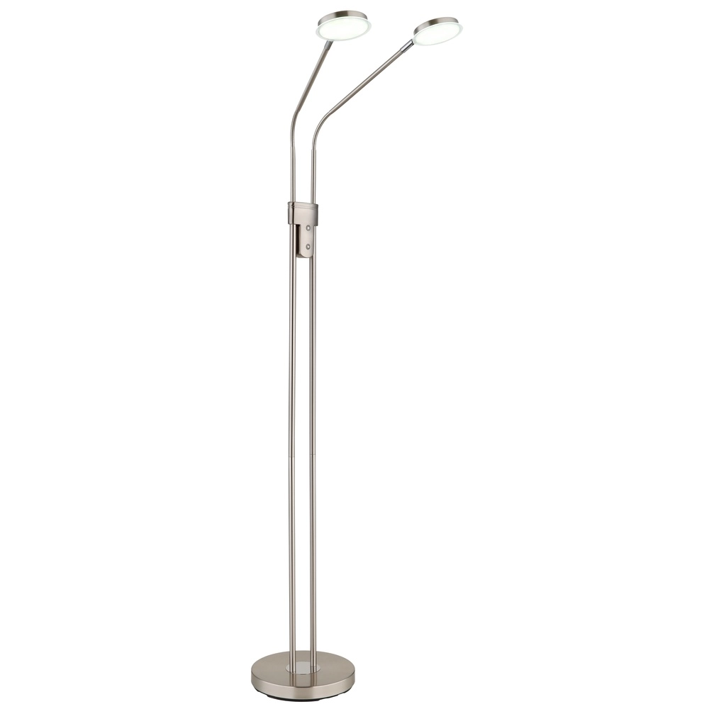 Lampe de lecture double Silvio nickel Globo 9007371592364