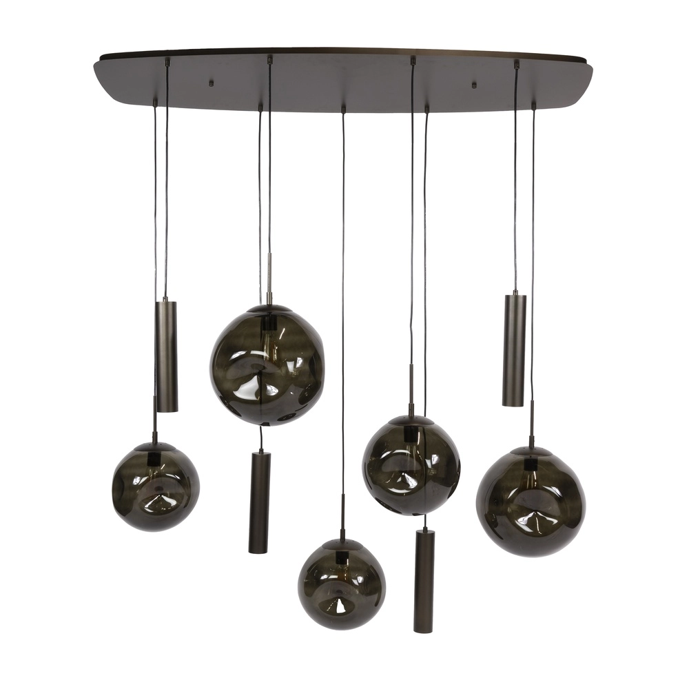 Lampe pendante de table à manger Stellar 5x E27 + 4x GU10 Lyora 8716803511712