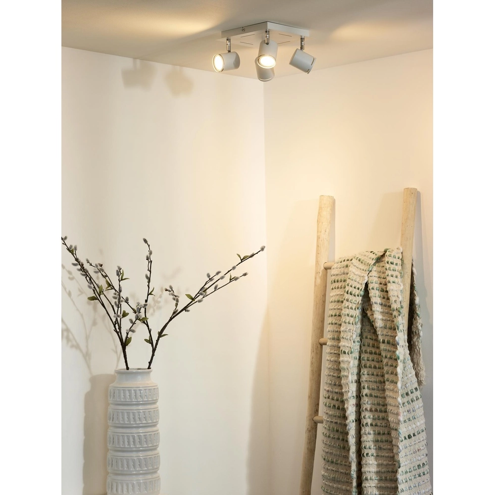 Projecteur de plafond Rilou Blanc dimmable à 4 lumières Lucide 5411212261991