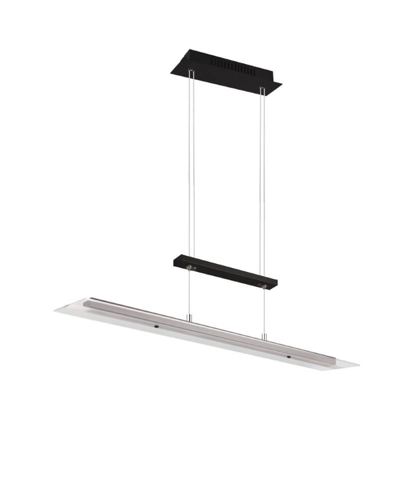 Lampe à suspension en verre Milos noir Trio 4017807588286