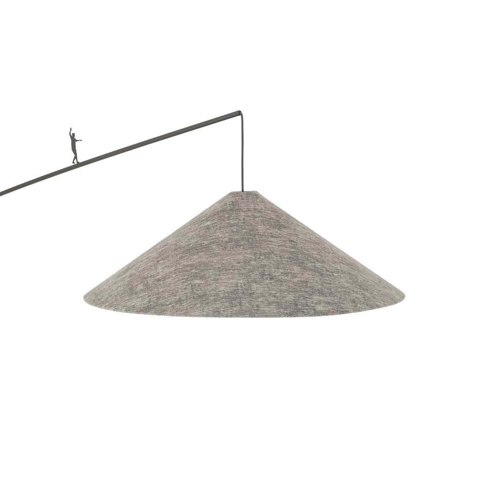 Lampe de pied Poise gris Ø 72cm Lyora 5903139117678