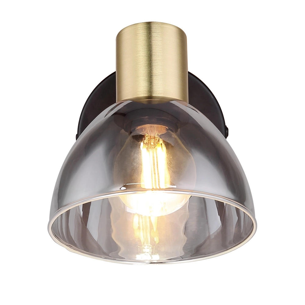 Lampe murale de conception Jay noir de fumée Globo 9007371393398