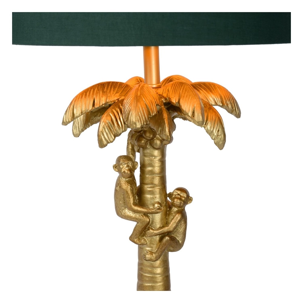 Lampe de table Extravaganza Coconut Or avec un chapeau vert Lucide 5411212105240