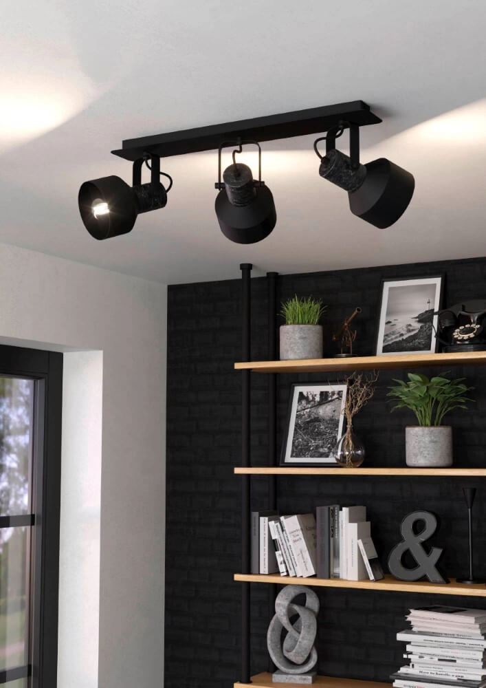 Tache noire à 3 lumières Casibare Eglo 9002759995195