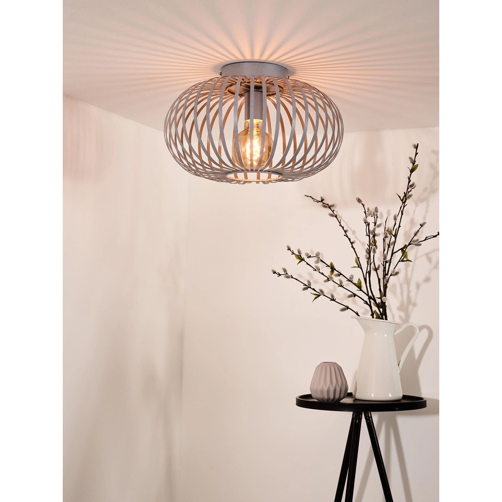 Lampe de plafond Manuela Ø 39,5 cm gris Lucide 5411212782588
