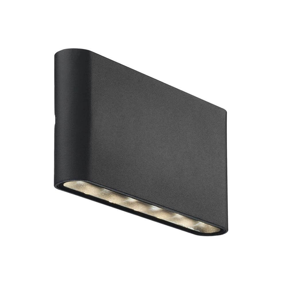 Applique murale design épurée Kinver noir 17,5 cm