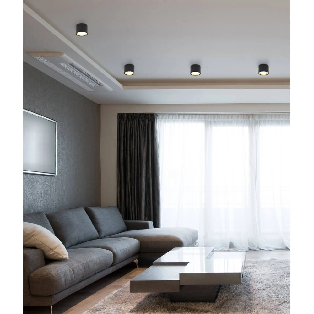 Plafonnier Serena Ø 11,3cm noir Globo 9007371402144