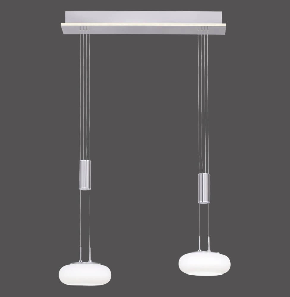 Lampe suspendue 2 lumières Q-Etienne métal Paul Neuhaus 4012248350409