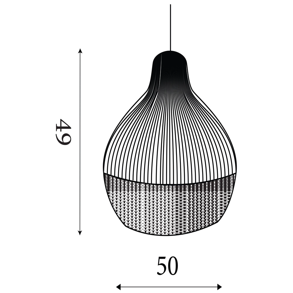 Suspension scandinave Bali Ø 50cm Searchlight 5053423307053