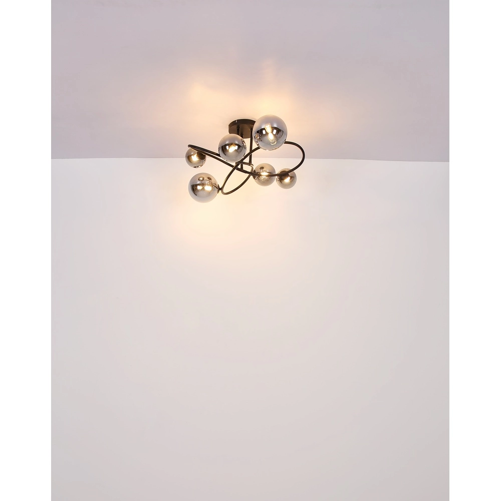 Lampe de plafond noire Riha Conception Globo 9007371448807