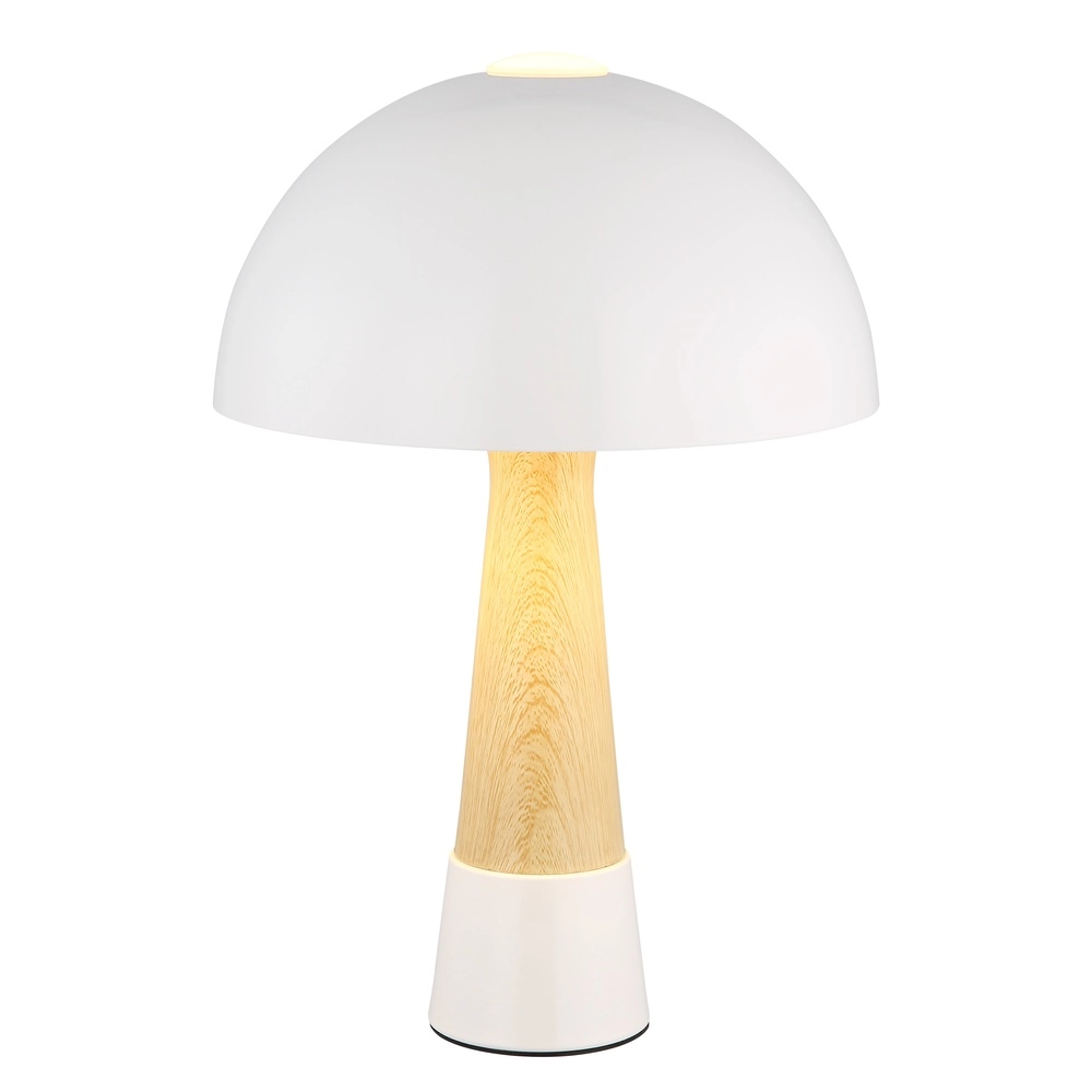 Lampe de table unique Paulin Ø 25 cm brun sable