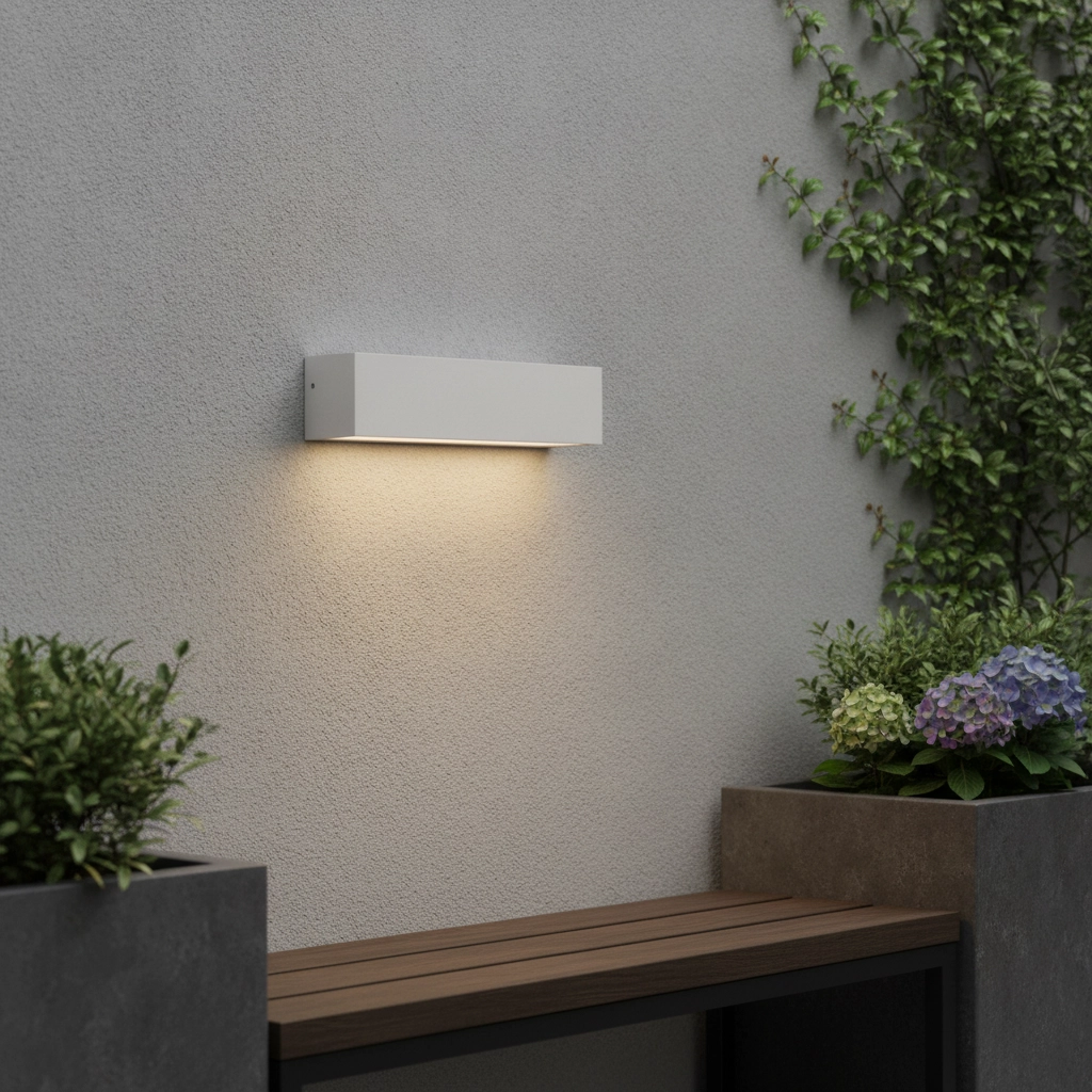 Applique murale élégante Allure blanc 22cm