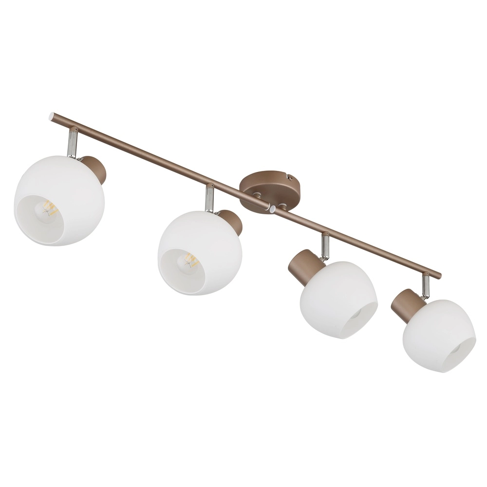 Lampe de plafond Eileen Café marron 4 clairs Globo 9007371580576
